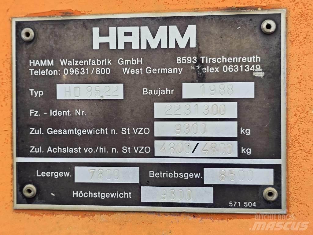Hamm HD 8522 Tandemjyrät