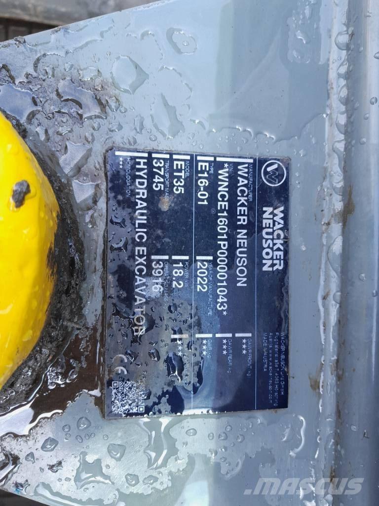 Wacker Neuson ET 35 Telakaivukoneet