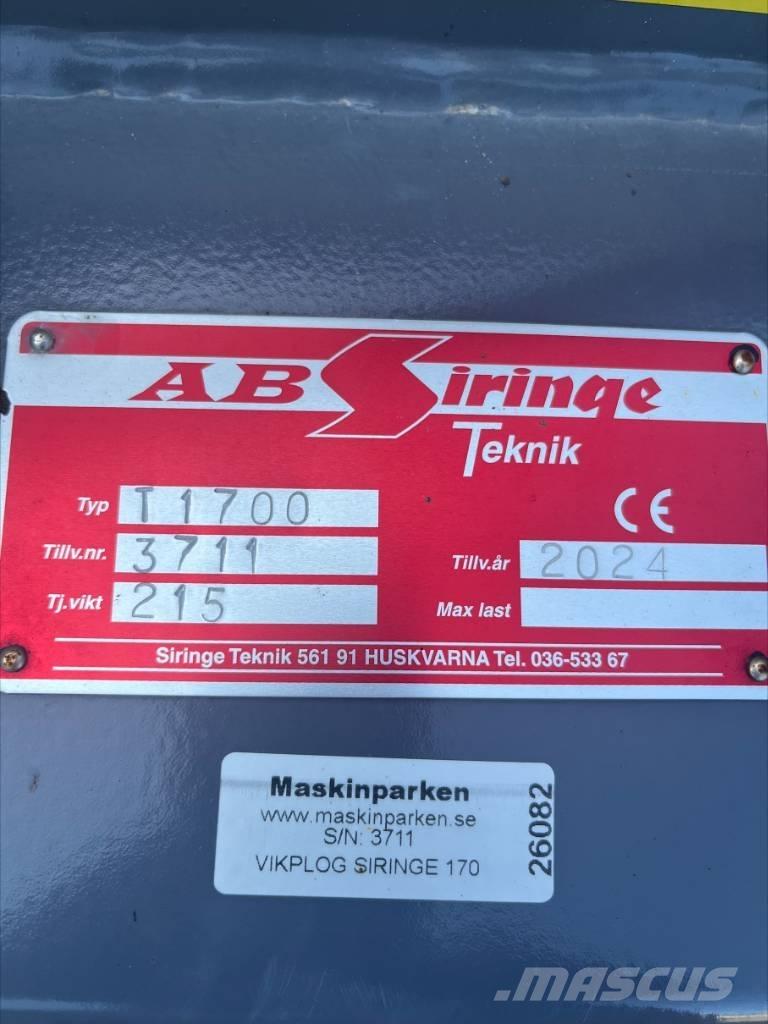 Siringe T1700 Lisävarusteet ja komponentit