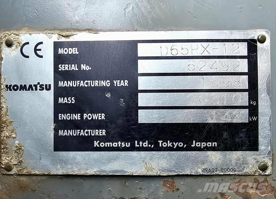 Komatsu D 65 PX-12 Telaketjupuskutraktorit