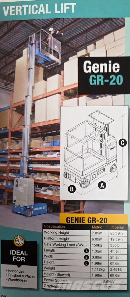 Genie GR 20 Henkilönostimet ja nostolaitteet