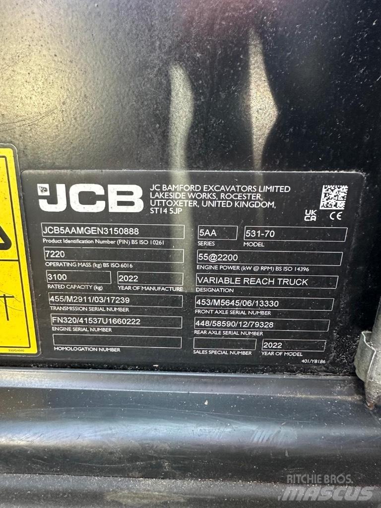 JCB 531-70 Kurottajat