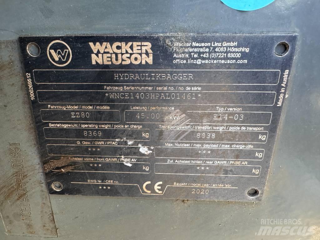 Wacker Neuson EZ80 Telakaivukoneet