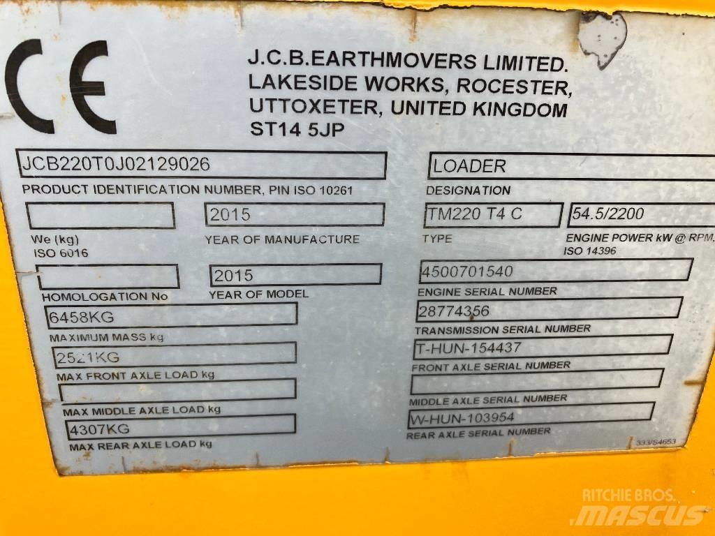 JCB TM 220 Kurottajat