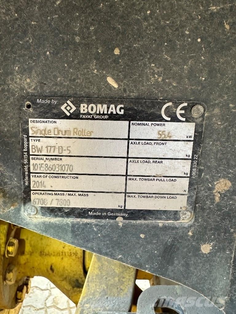 Bomag BW 177 D-5 Tiivistyskoneet