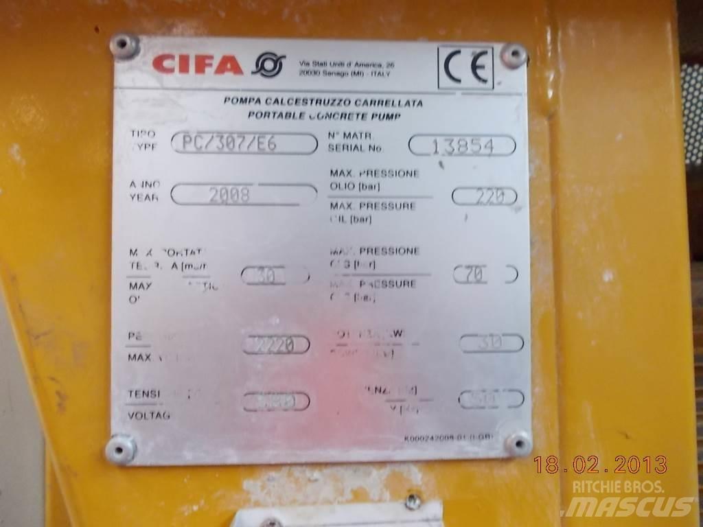 Cifa PC 307 E6 Betonipumppuautot