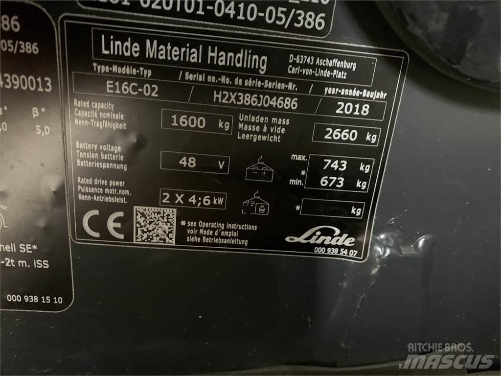 Linde E16C Sähkötrukit