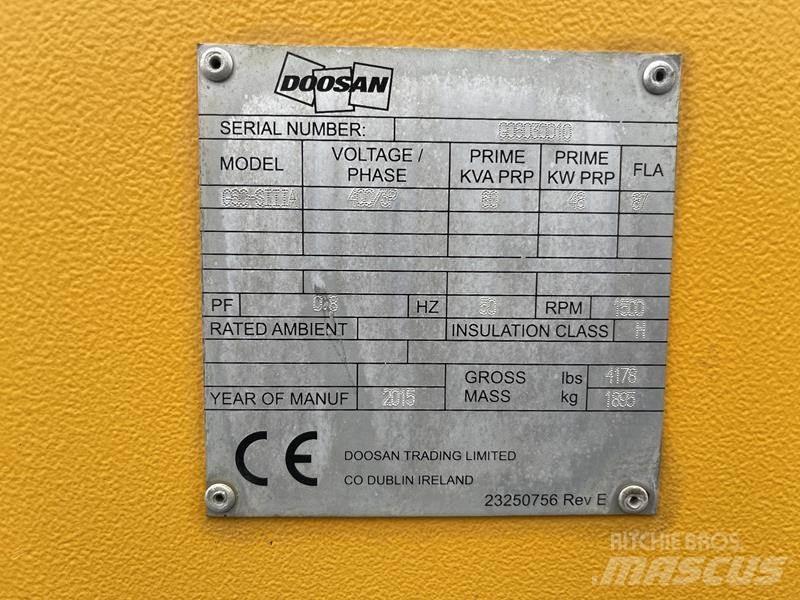 Doosan G 60 Dieselgeneraattorit