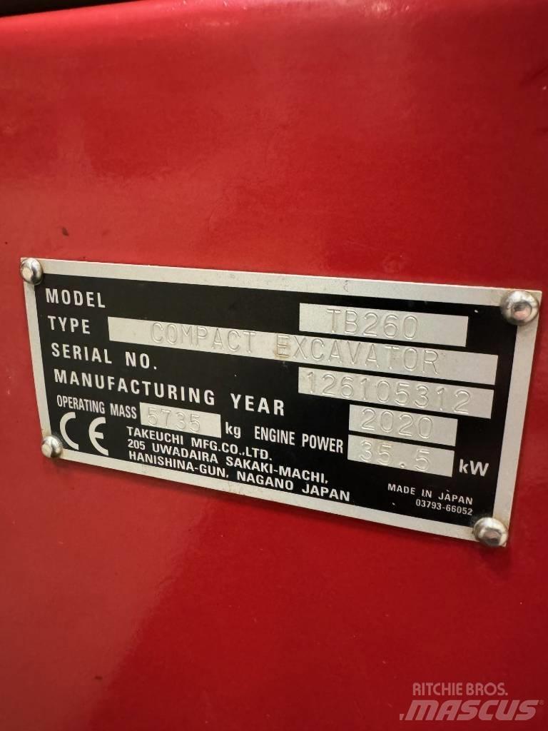 Takeuchi TB 260 Minikaivukoneet < 7t