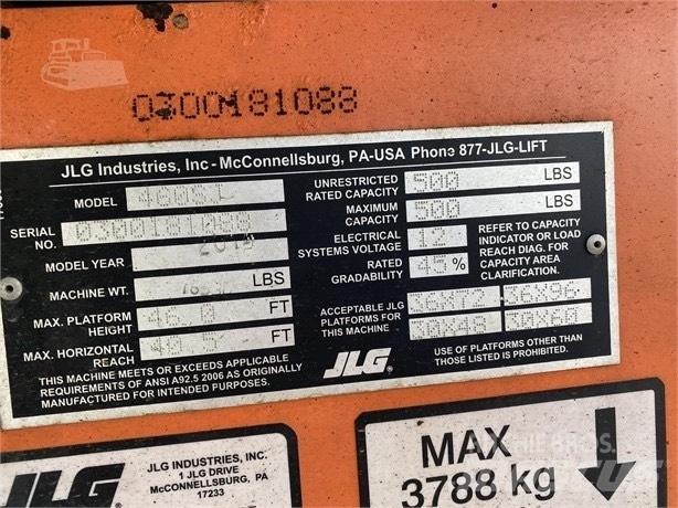 JLG 460 SJ Teleskooppipuominostimet