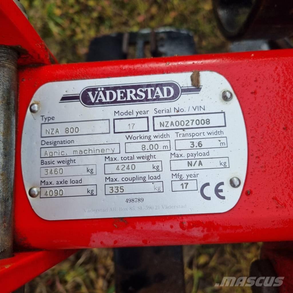 Väderstad NZA800 Kultivaattorit