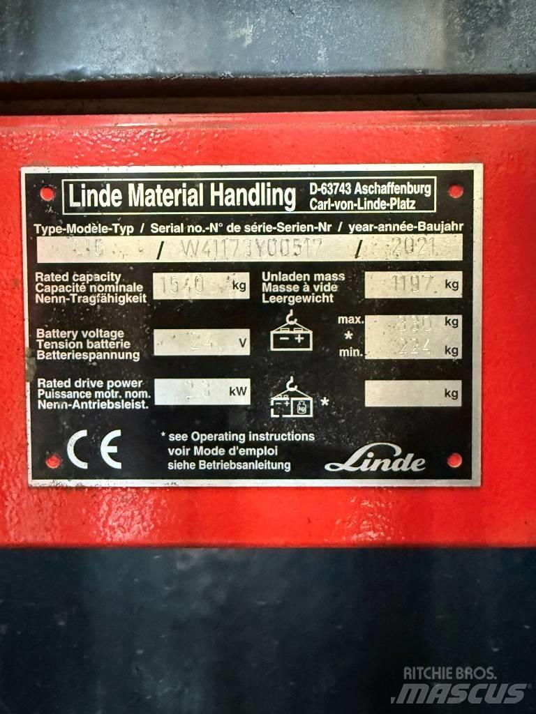 Linde L16APi/1173 Käyden ajettavat pinoamistrukit