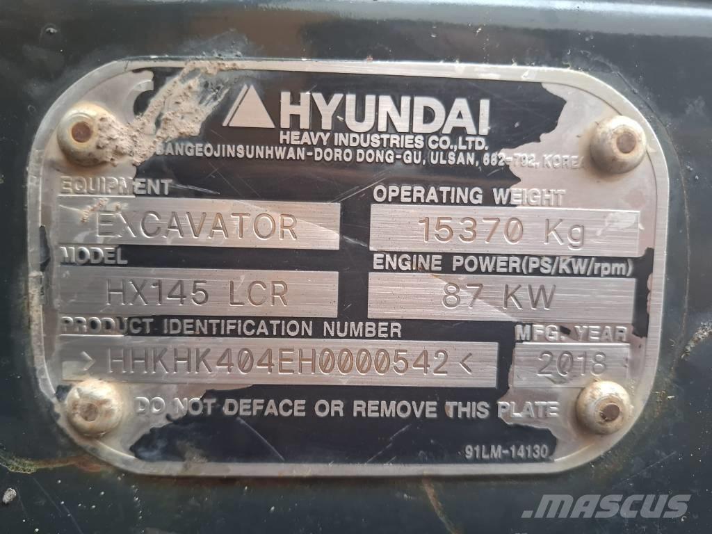 Hyundai HX 145 LCR Telakaivukoneet
