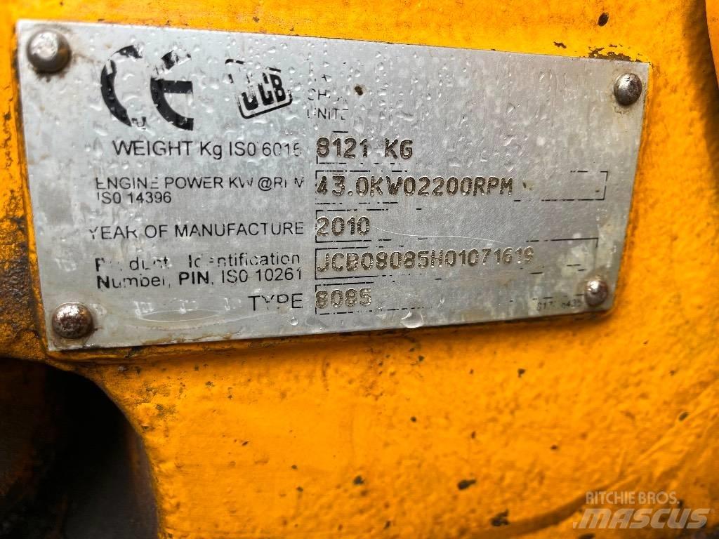 JCB 8085 ECO Midikaivukoneet 7t - 12t
