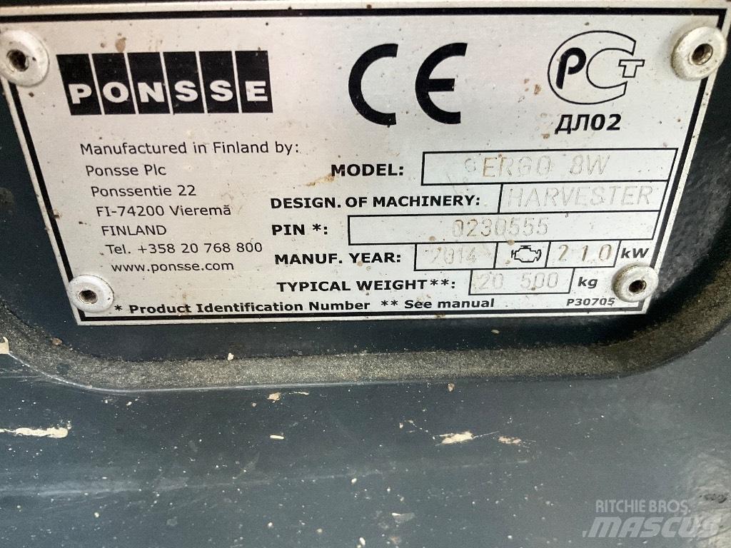Ponsse Ergo 8W Harvesterit