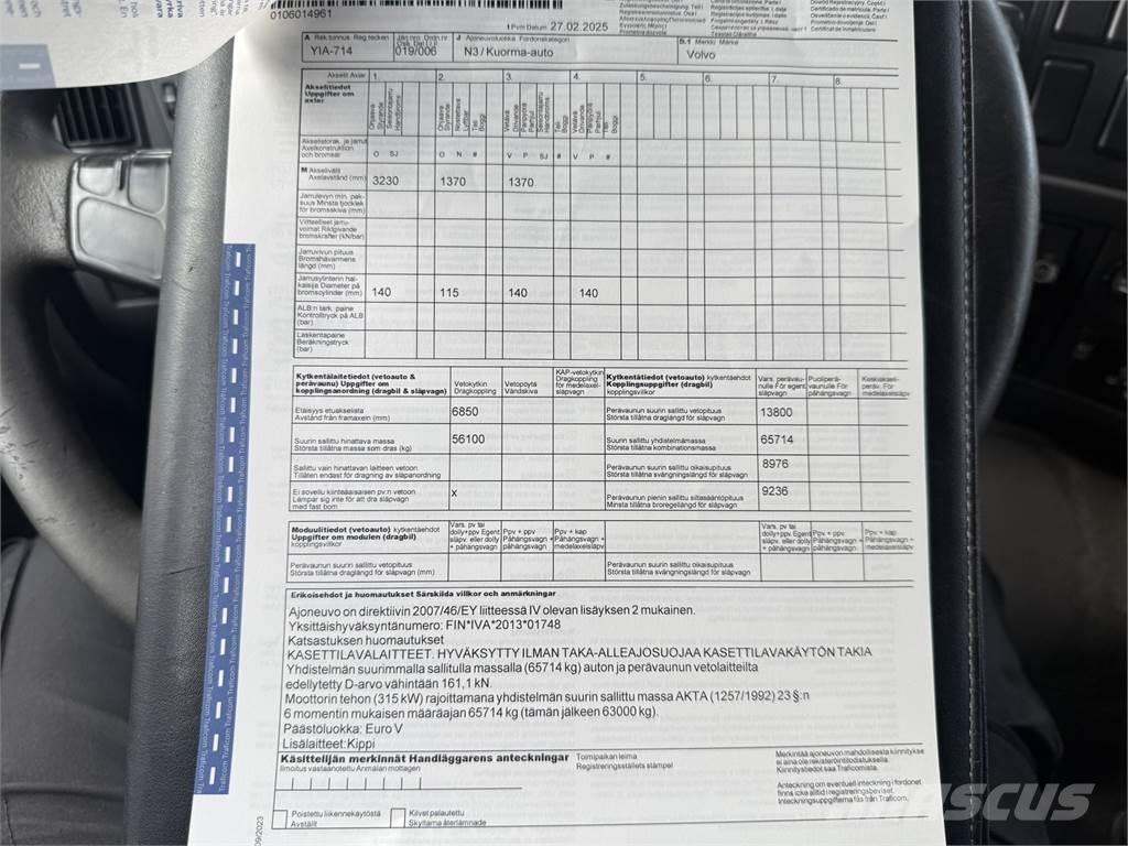 Volvo FM13 8X4 Sora- ja kippiautot