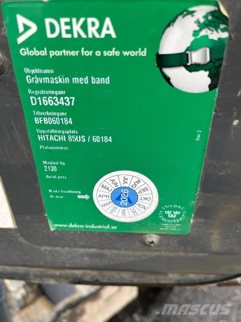 Hitachi ZX 85 US-3 Midikaivukoneet 7t - 12t