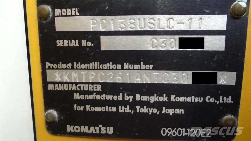 Komatsu PC 138 USLC Telakaivukoneet