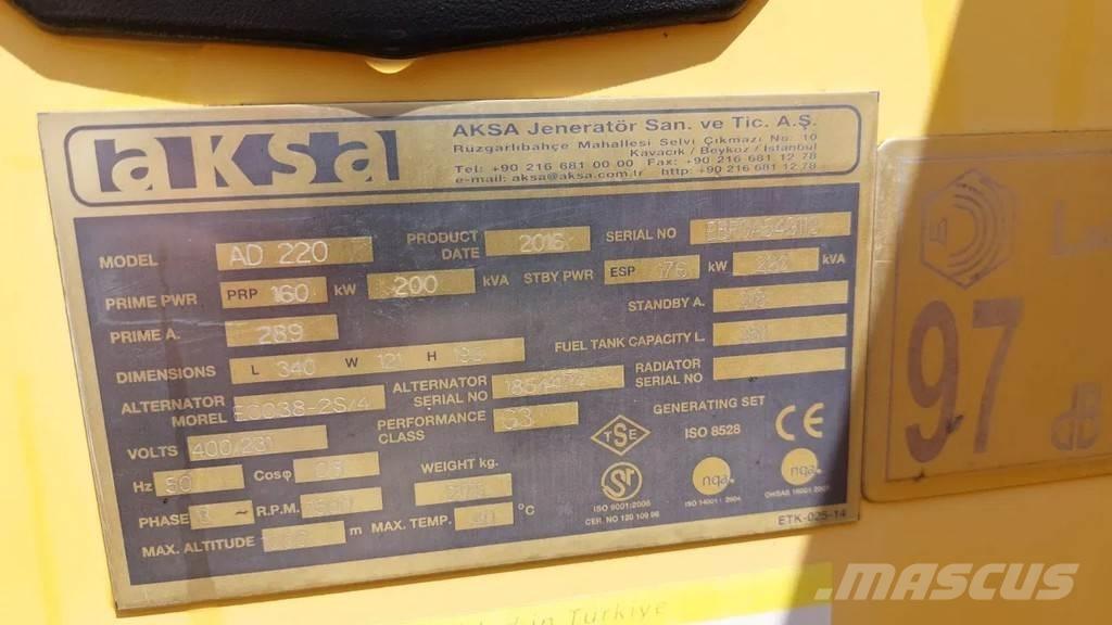 Doosan Aksa AD220 Muut generaattorit
