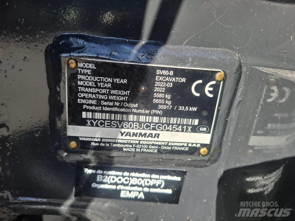 Yanmar SV 60-B Minikaivukoneet < 7t