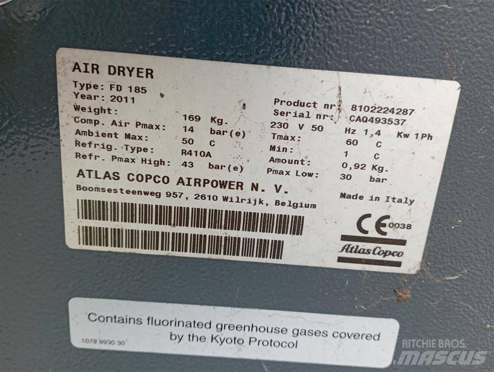 Atlas Copco FD185 Paineilmakuivaimet