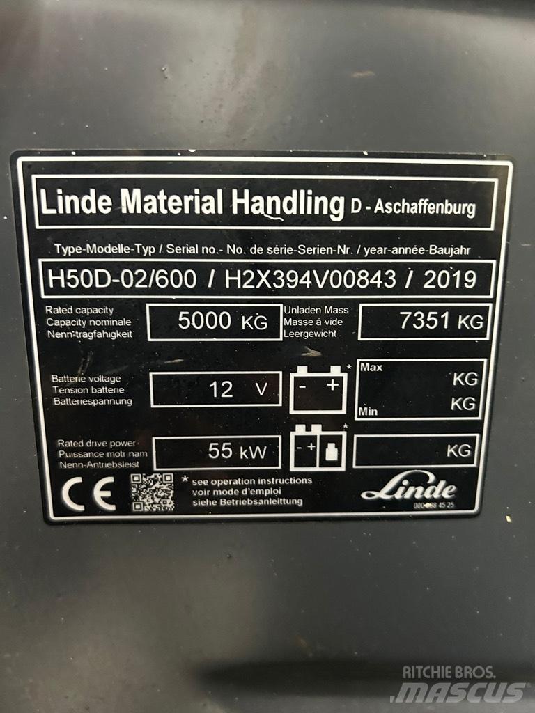 Linde H 50D-02/600 Dieseltrukit