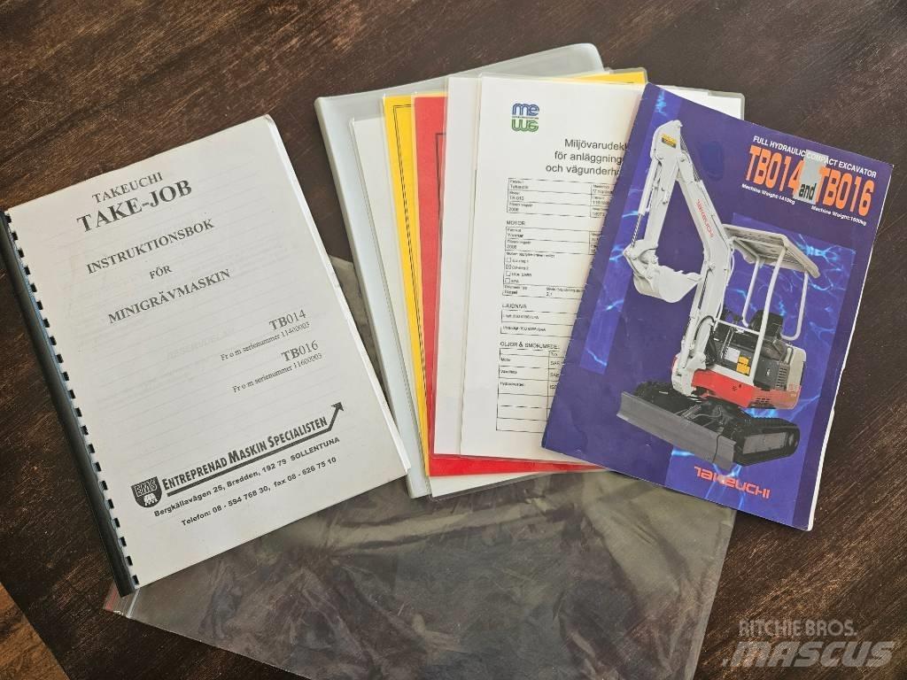 Takeuchi TB 016 Minikaivukoneet < 7t