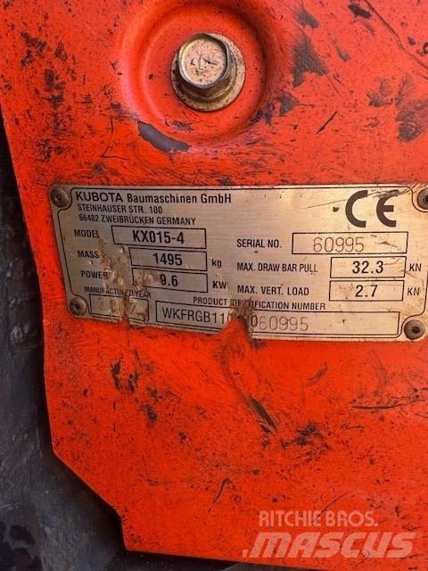 Kubota KX 015-4 Minikaivukoneet < 7t