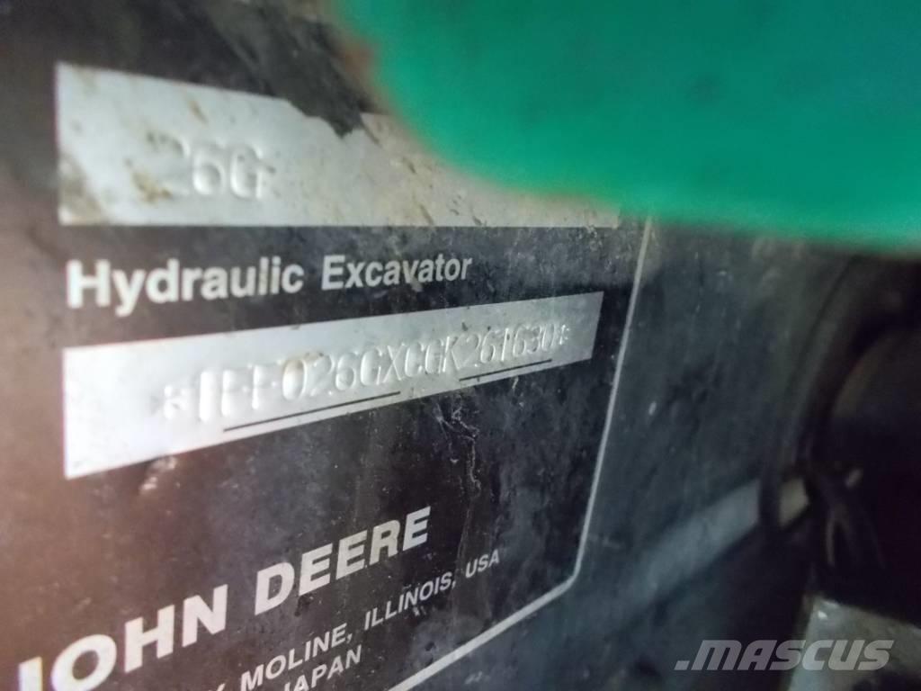 John Deere 26G Minikaivukoneet < 7t