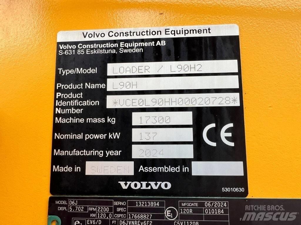 Volvo L90H2 Pyöräkuormaajat