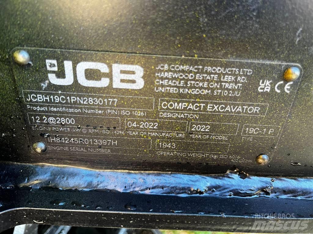 JCB 19 C-1 Minikaivukoneet < 7t