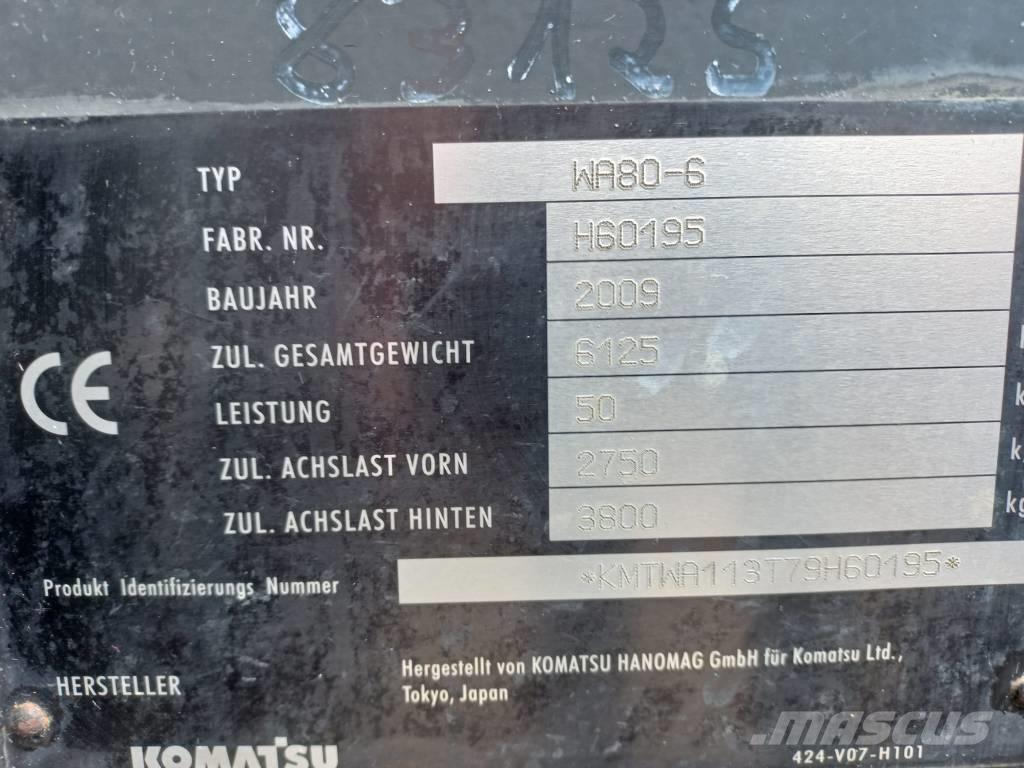 Komatsu WA 80-6 Pyöräkuormaajat