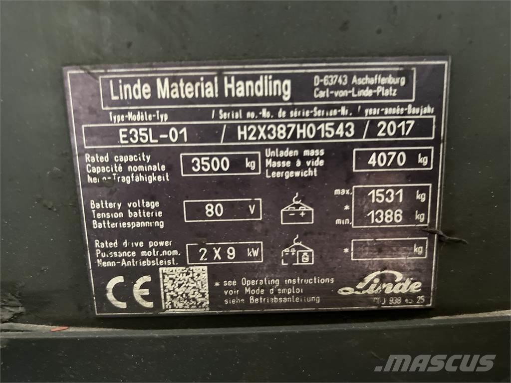 Linde E35L-01 Sähkötrukit