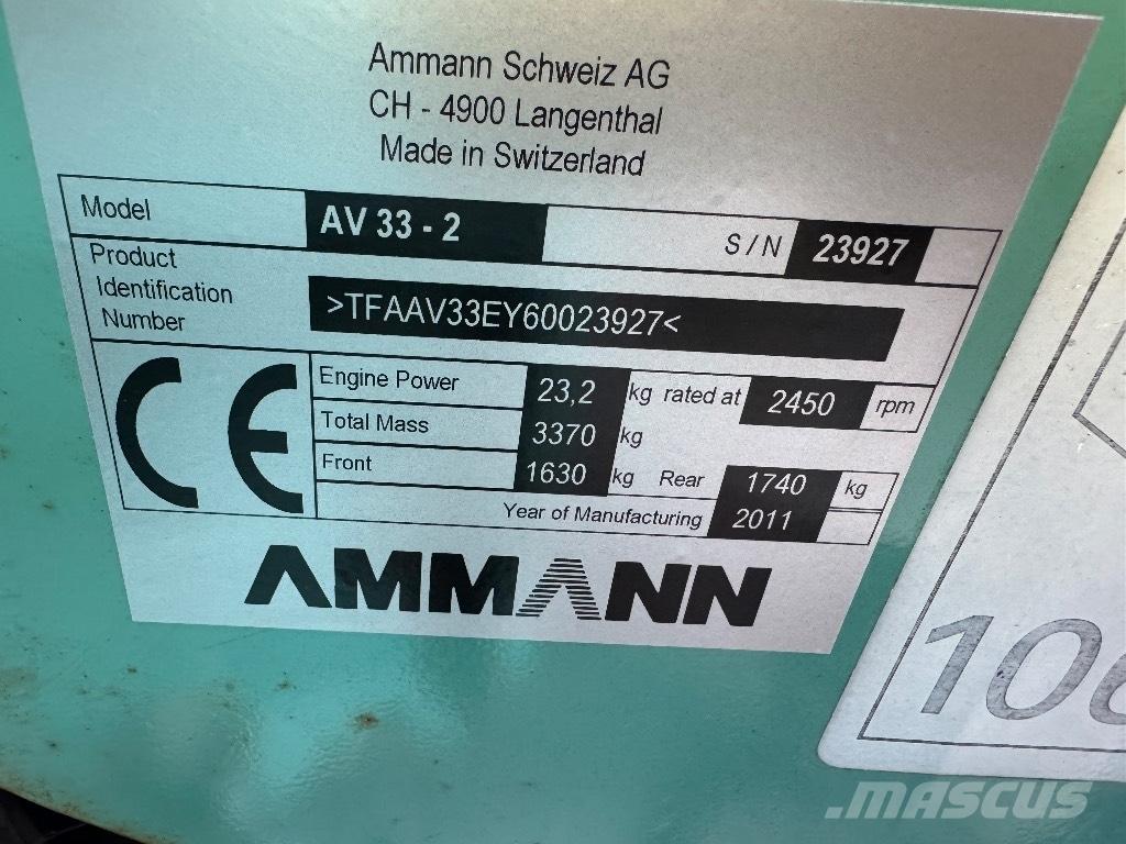 Ammann AV 33-2 Tandemjyrät