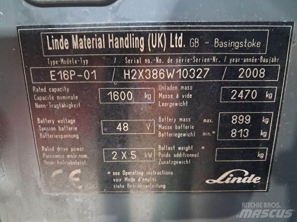 Linde E16P-01 Sähkötrukit