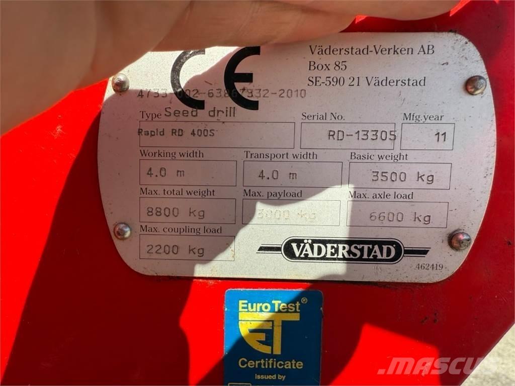Väderstad RD400S Kylvökoneet