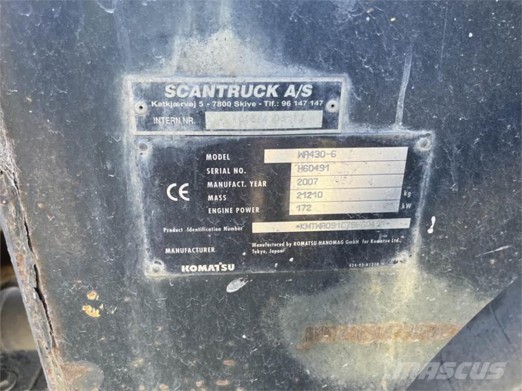 Komatsu WA430-6 Pyöräkuormaajat