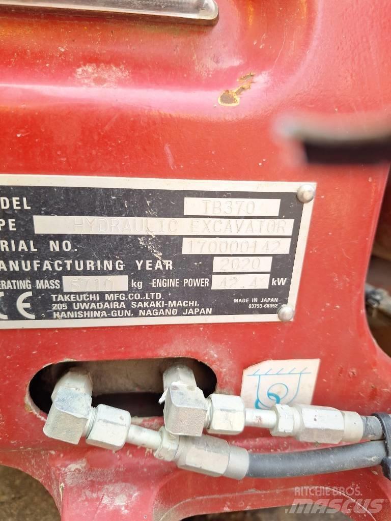 Takeuchi TB 370 Midikaivukoneet 7t - 12t