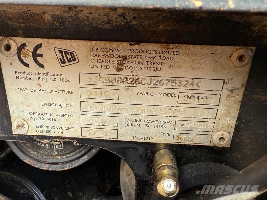 JCB 8026 CTS Minikaivukoneet < 7t