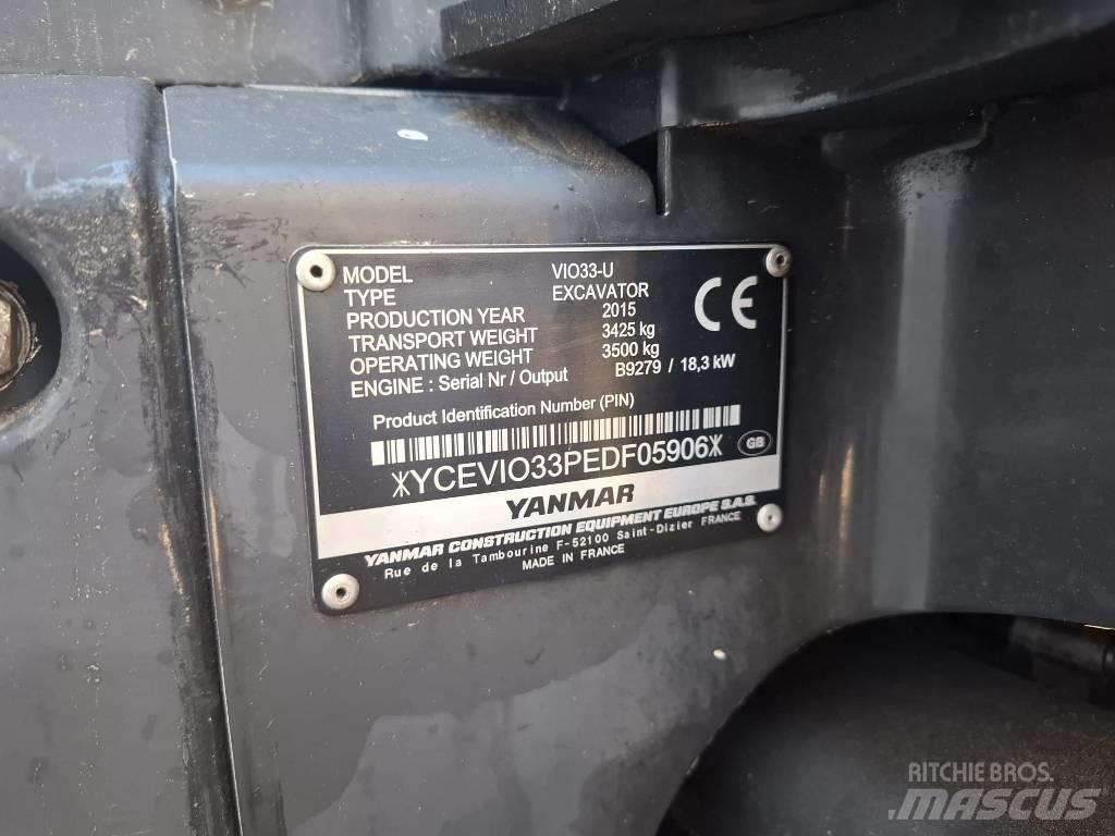Yanmar Vio 33 U Minikaivukoneet < 7t
