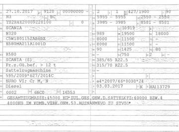 Scania R 580 Vetopöytäautot