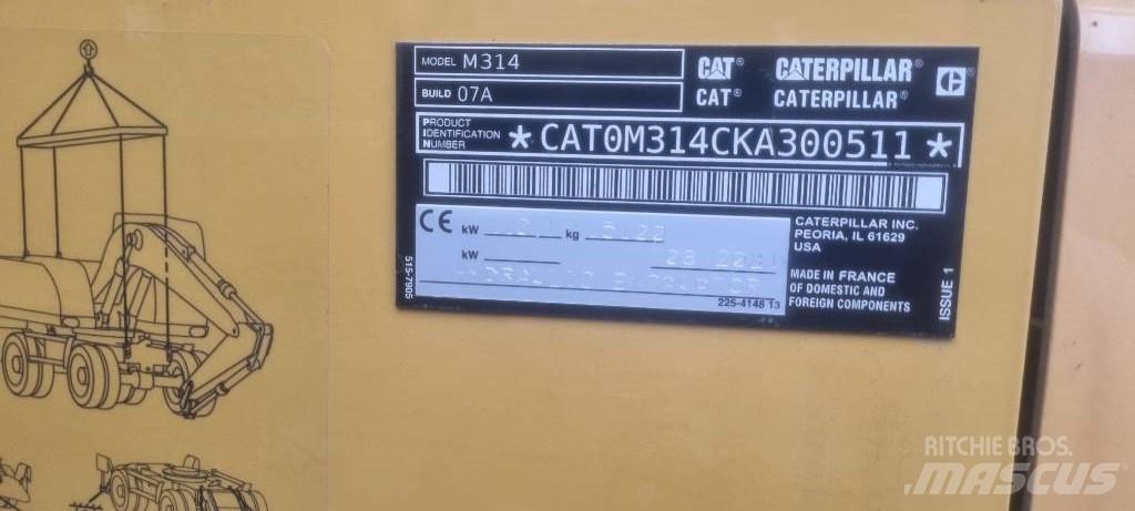 CAT M314 F Pyöräkaivukoneet