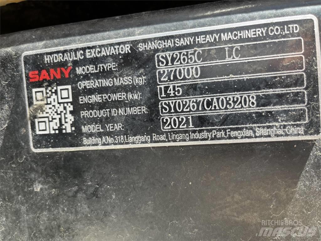 Sany SY265CLR Telakaivukoneet