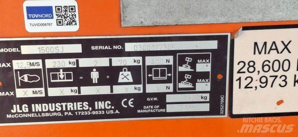 JLG 1500SJ Teleskooppipuominostimet