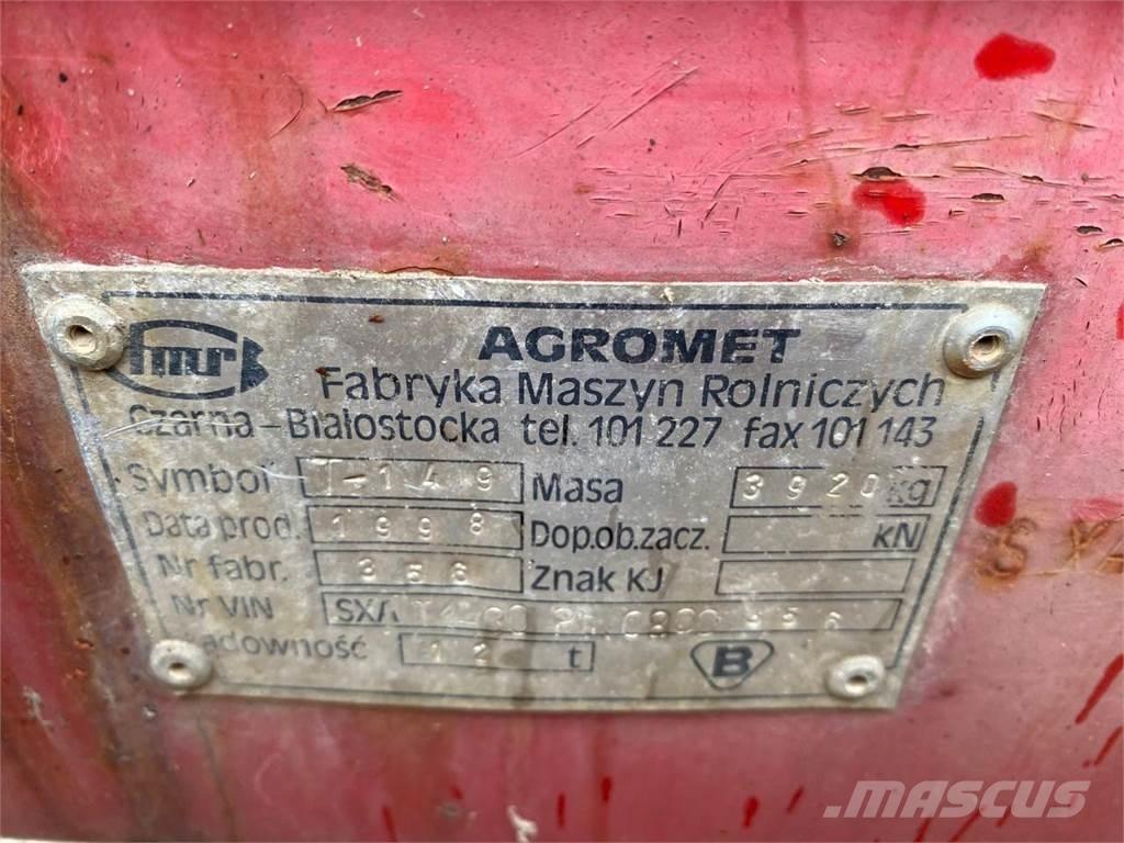 Agromet T-149 Sora- ja kippiperävaunut