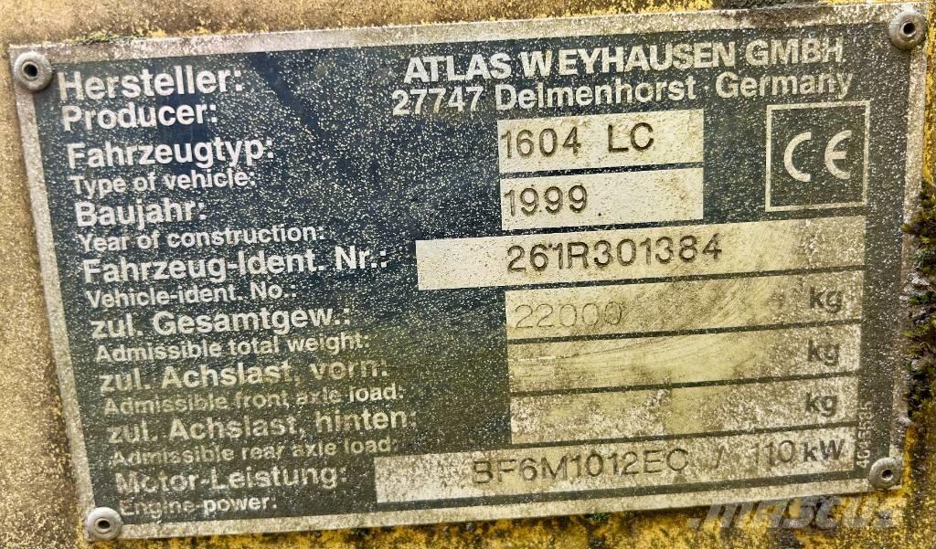 Atlas 1604 LC Telakaivukoneet