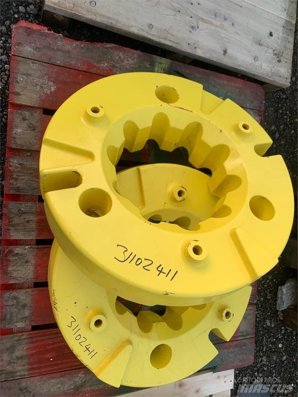 John Deere 600KG Renkaat ja vanteet
