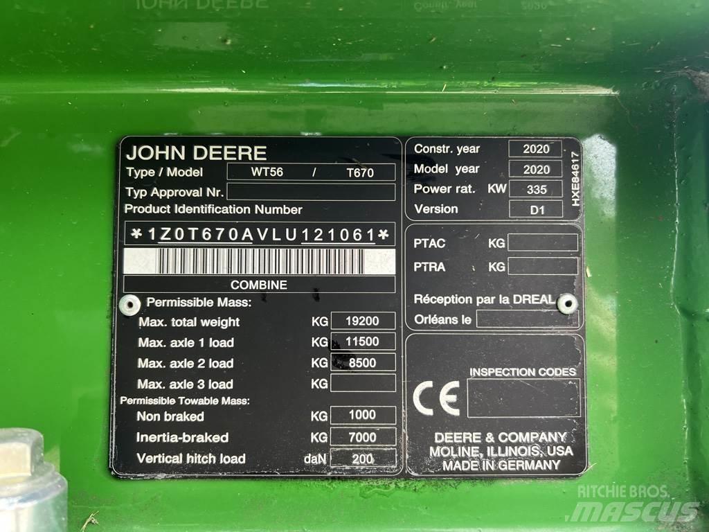 John Deere T670I Leikkuupuimurit