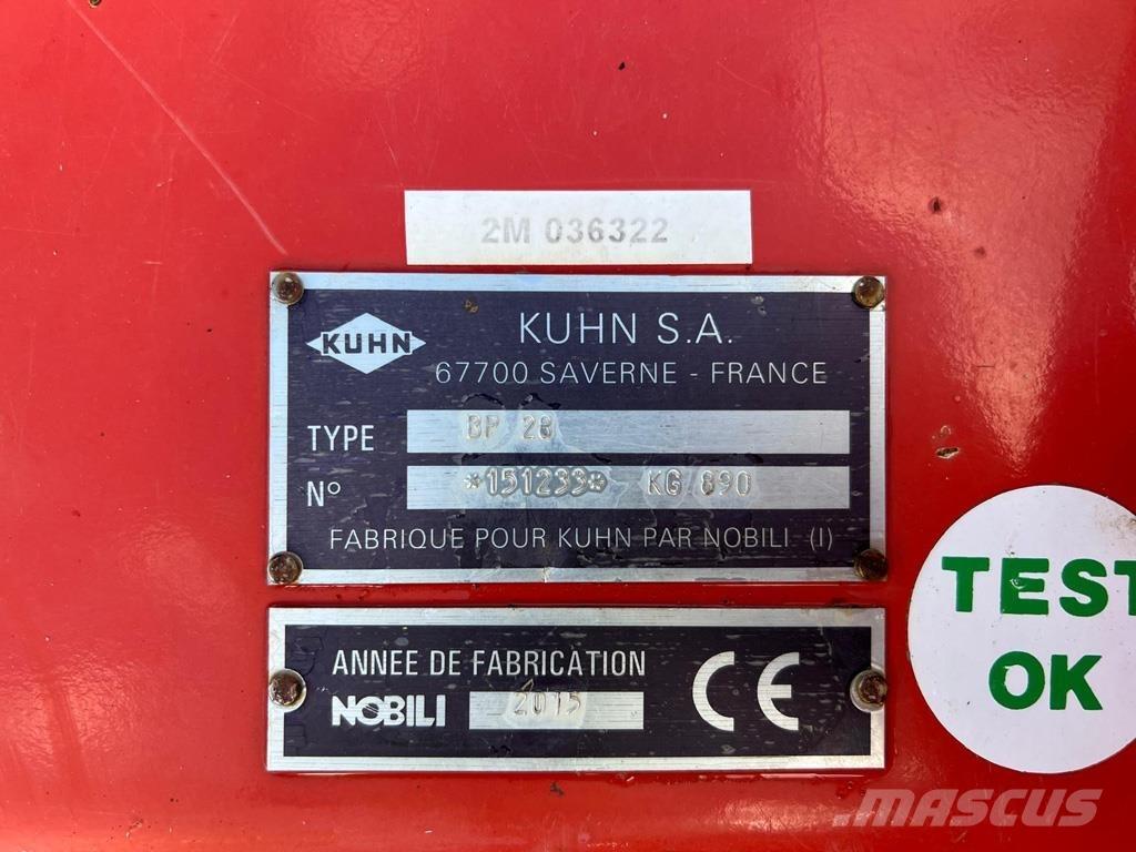Kuhn BP28 Kesantoleikkurit ja -murskaimet