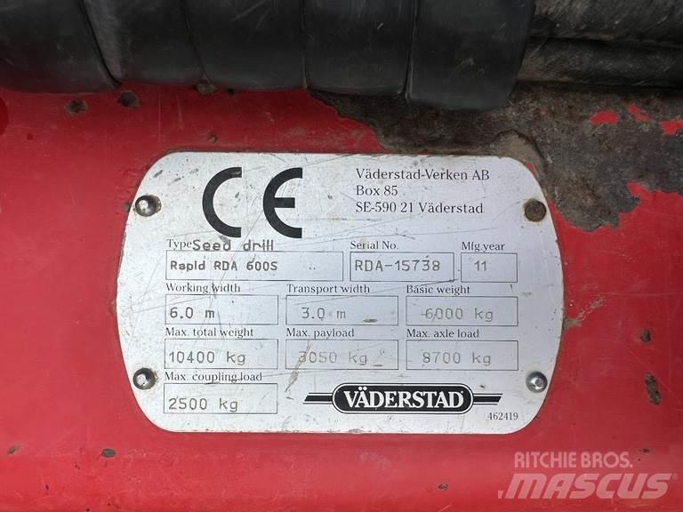 Väderstad RDA600S Kylvökoneet